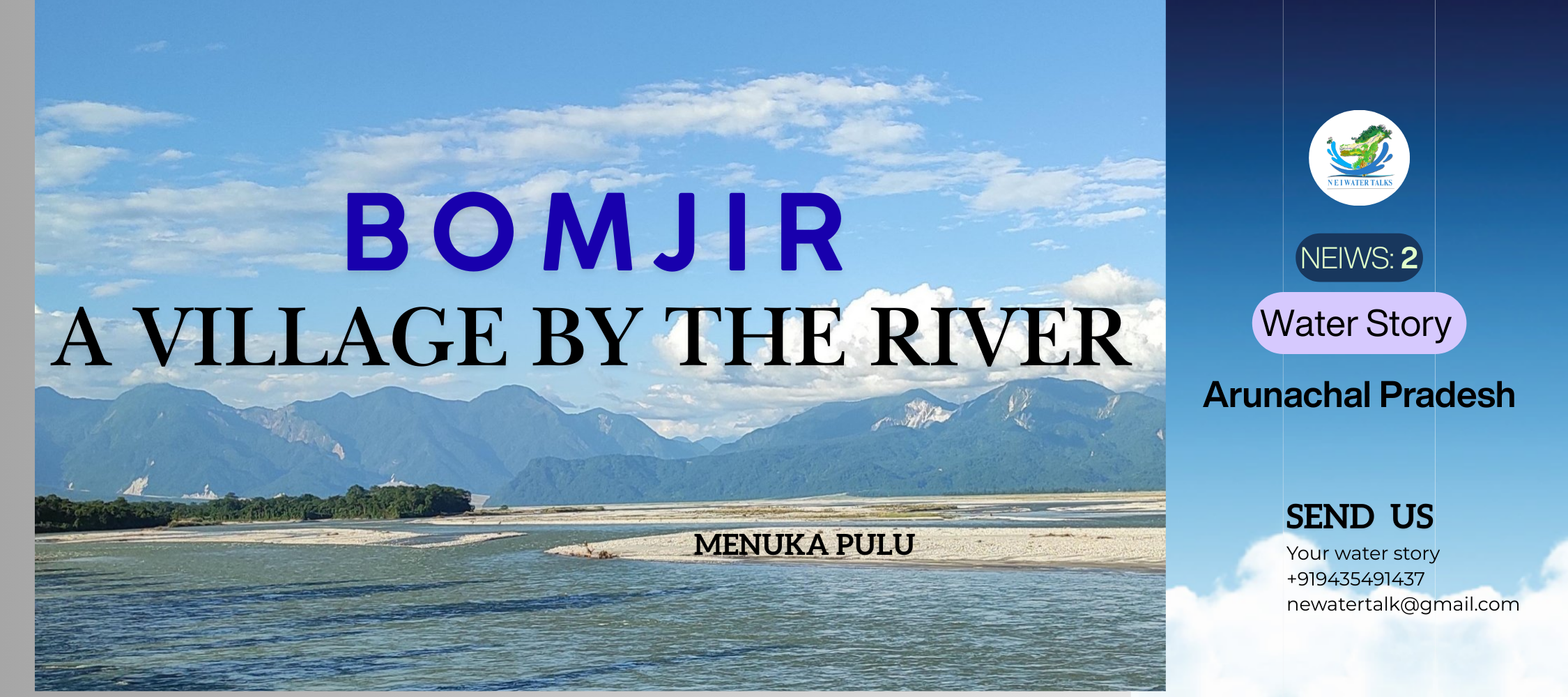 Bomjir a village by the river 